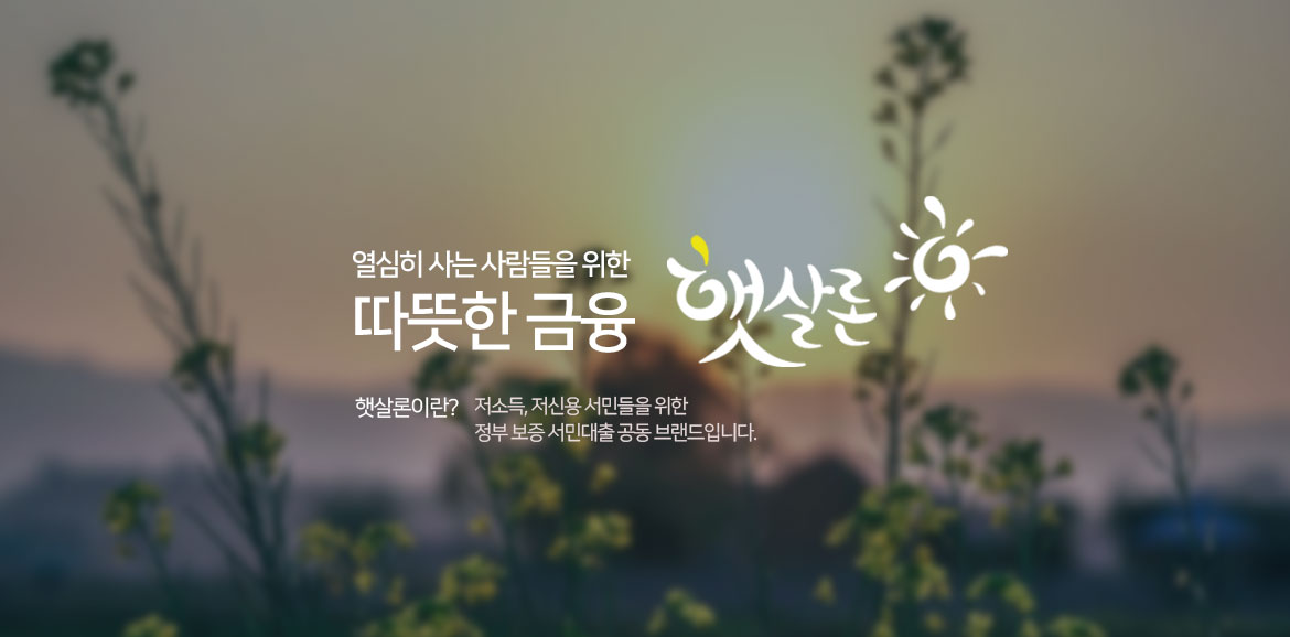 정부지원서민대출